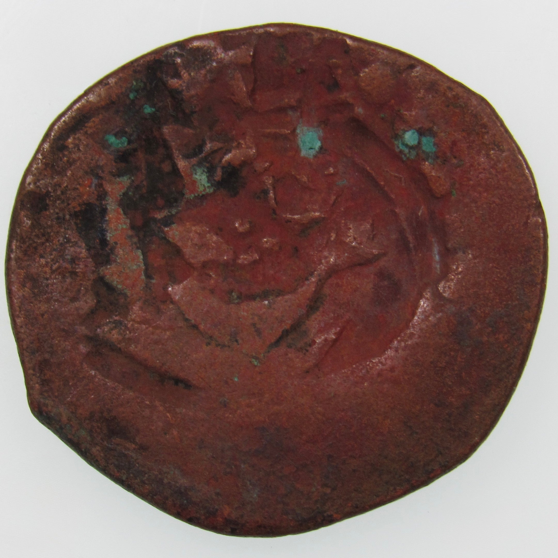 AFGHANISTAN. Civic Copper Falus (3.96 g.). Herat, AH1227 (1812). C/M "Rayij" (Current). KM-44. A-3235.