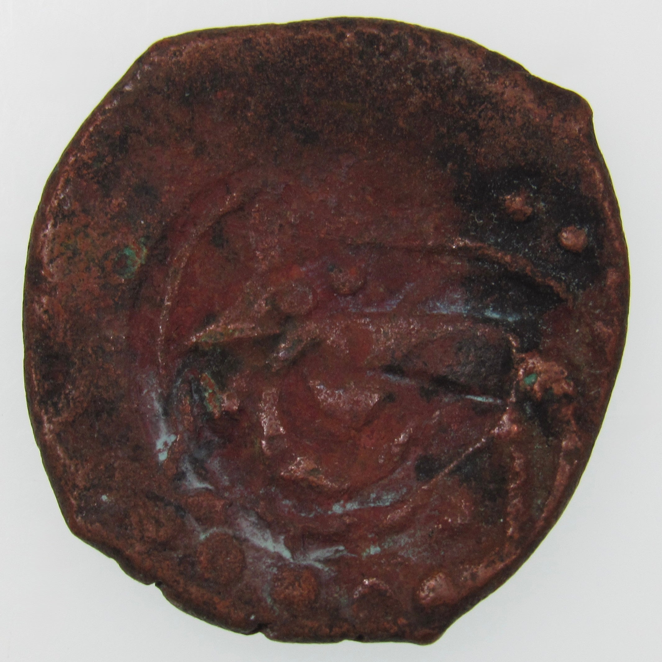 AFGHANISTAN. Civic Copper Falus (3.28 g.). Herat, AH1227 (1812). C/M "Rayij" (Current). KM-44. A-3235.