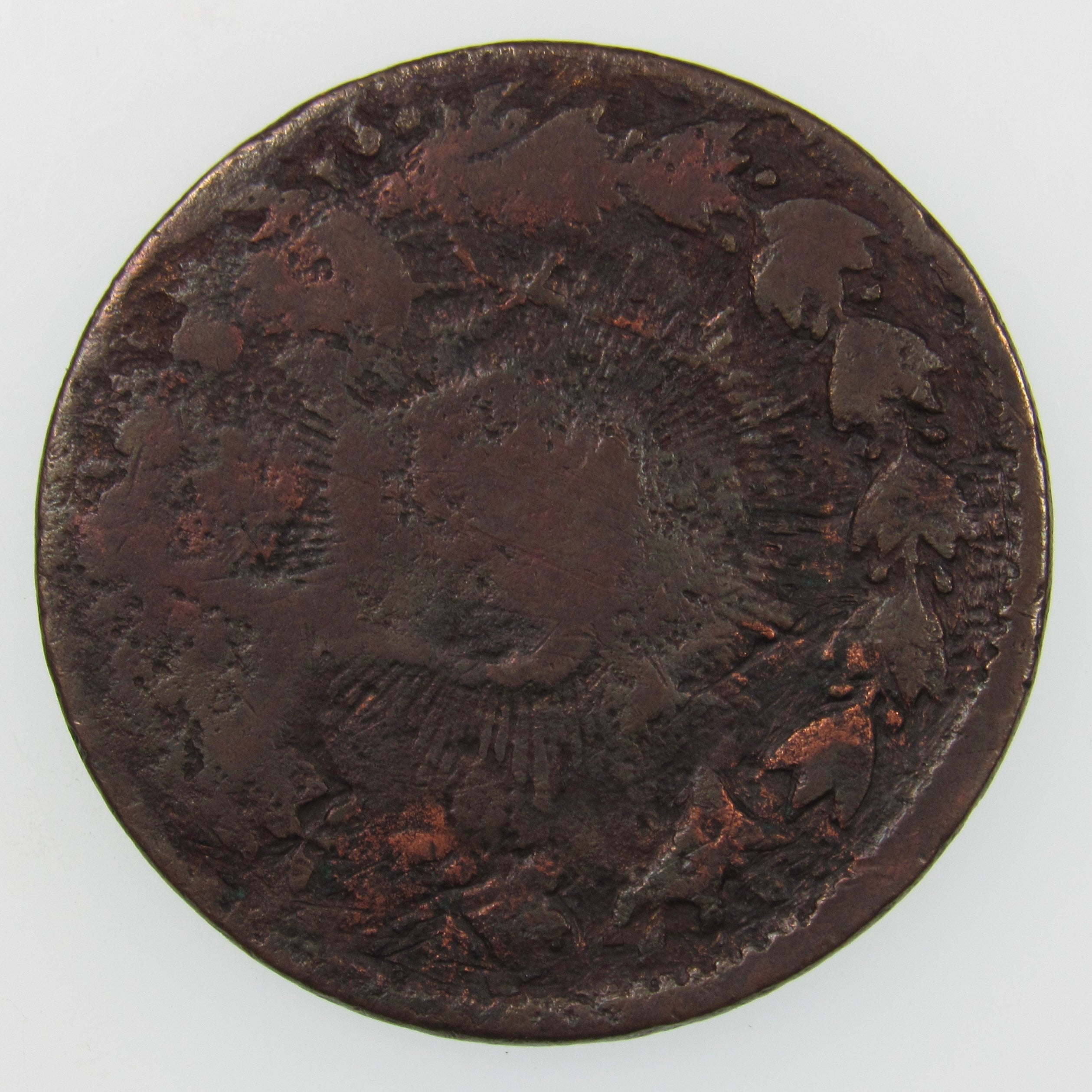 AFGHANISTAN. Emirate. Habibullah. Copper Paisa (4.04 g). Qandahar. AH1322 (1904). C/S Iran 50 Dinar (KM-833). KM-960.2.