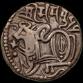 HINDU SHAHIS. INO Samanta Deva. Silver Jital. Bull & Horseman. Ohind (Hund), (c. 850-1026). Tye-14.