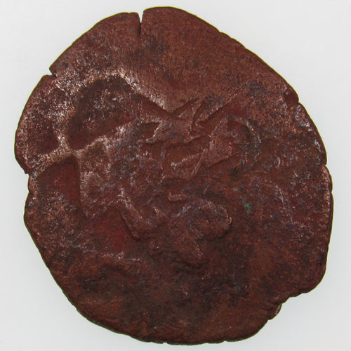 AFGHANISTAN. Civic Copper Falus (3.58 g.). Herat, AH1227 (1812). C/M "Rayij" (Current). KM-44. A-3235.