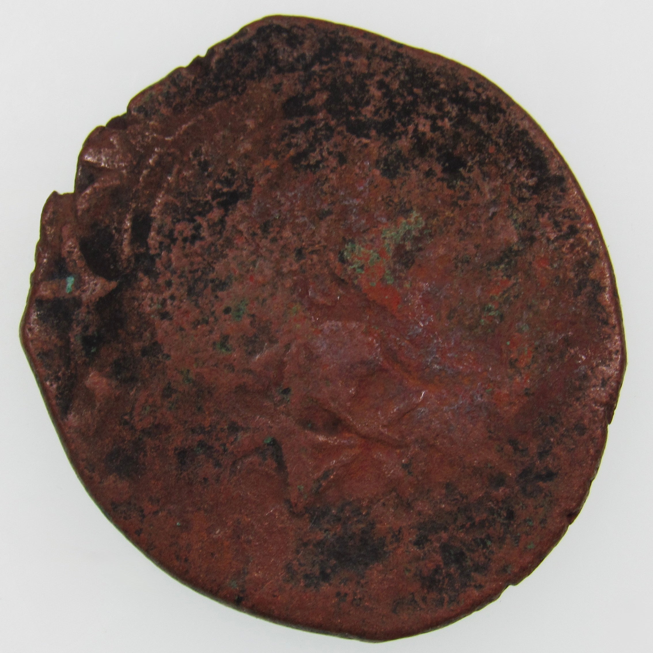 AFGHANISTAN. Civic Copper Falus (3.84 g.). Herat, AH1227 (1812). C/M "Rayij" (Current). KM-44. A-3235.