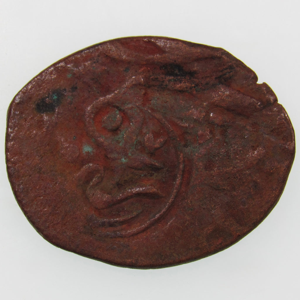 AFGHANISTAN. Civic Copper Falus (3.80 g.). Herat, AH1227 (1812). C/M "Rayij" (Current). KM-44. A-3235.