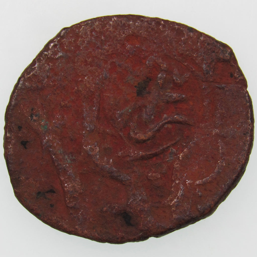 AFGHANISTAN. Civic Copper Falus (4.51 g.). Herat, AH1227 (1812). C/M "Rayij" (Current). KM-44. A-3235.