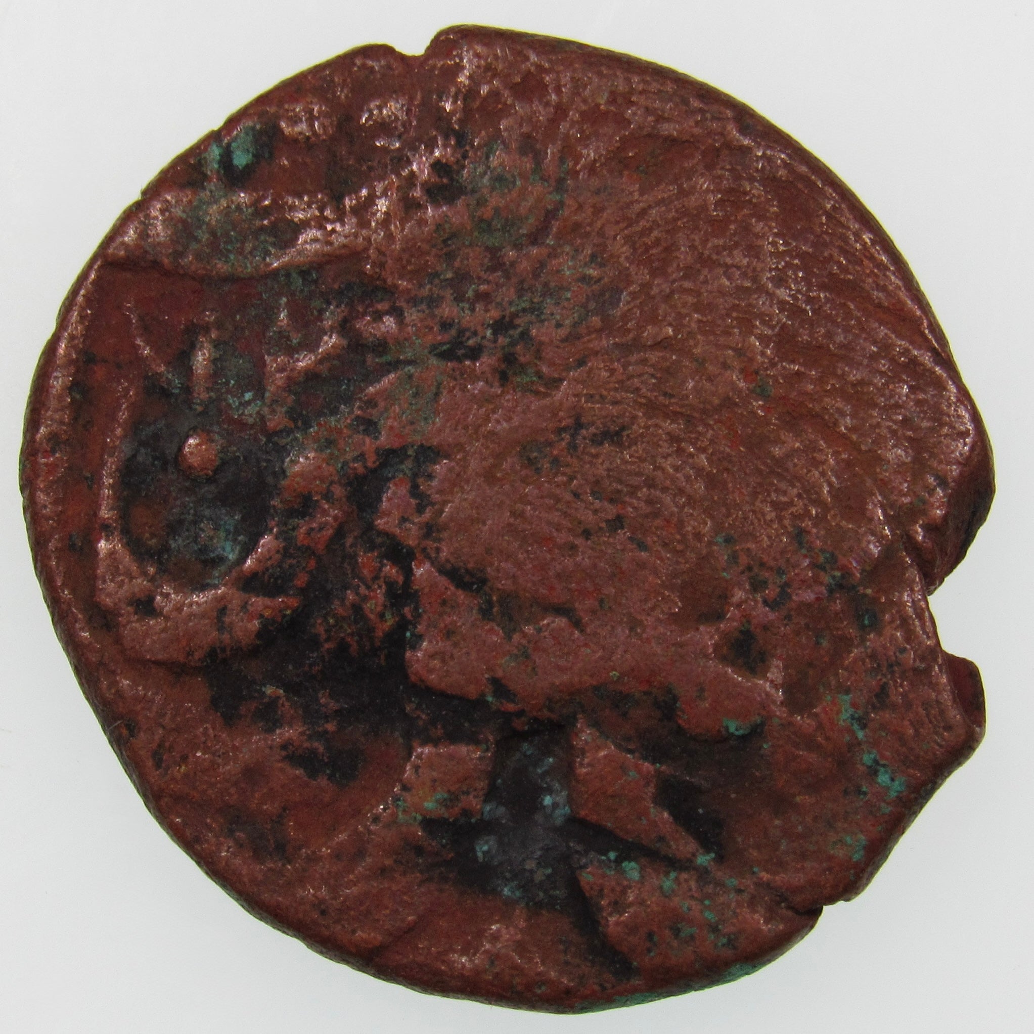 AFGHANISTAN. Civic Copper Falus (4.00 g.). Herat, AH1227 (1812). C/M "Rayij" (Current). KM-44. A-3235.