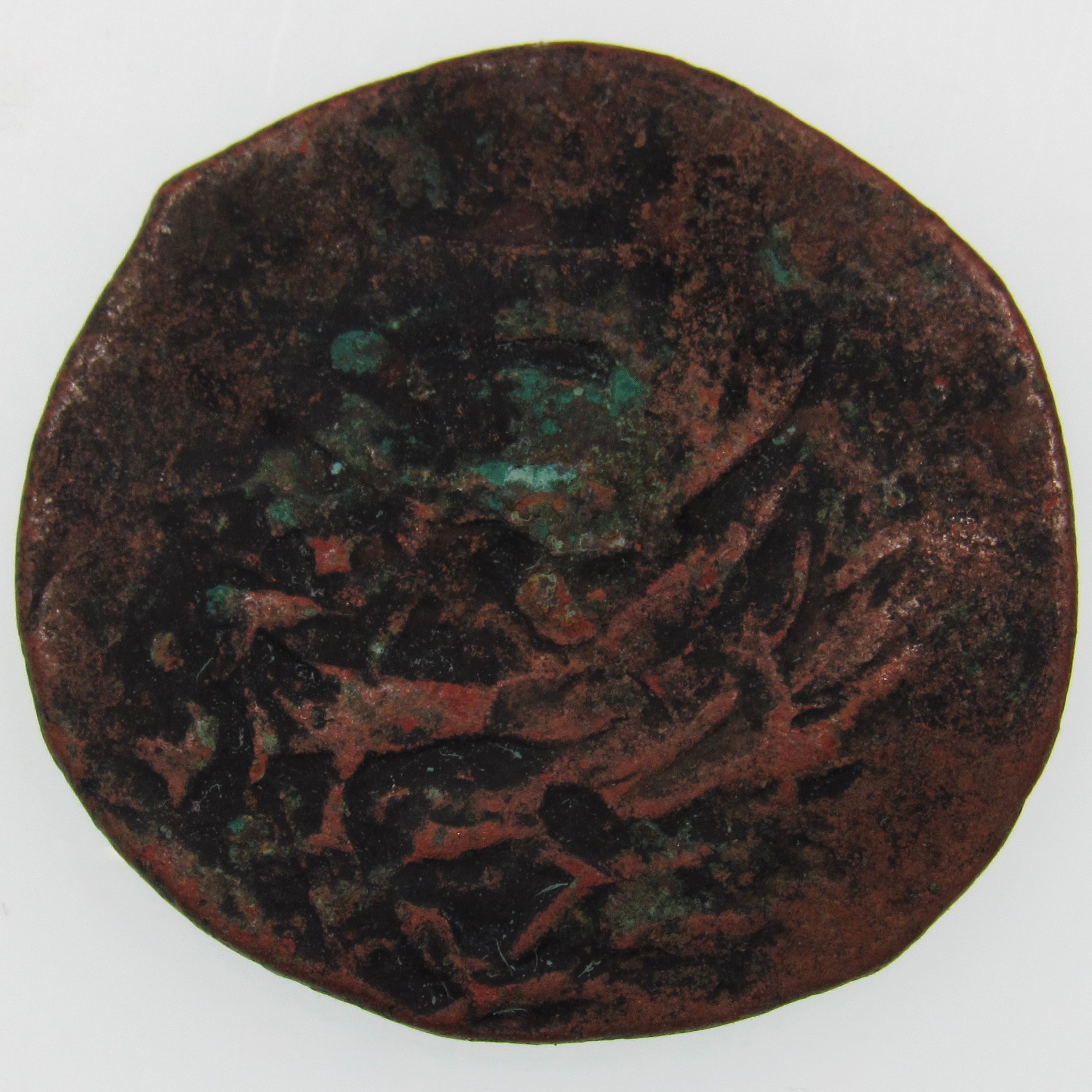AFGHANISTAN. Civic Copper Falus (3.96 g.). Herat, AH1227 (1812). C/M "Rayij" (Current). KM-44. A-3235.