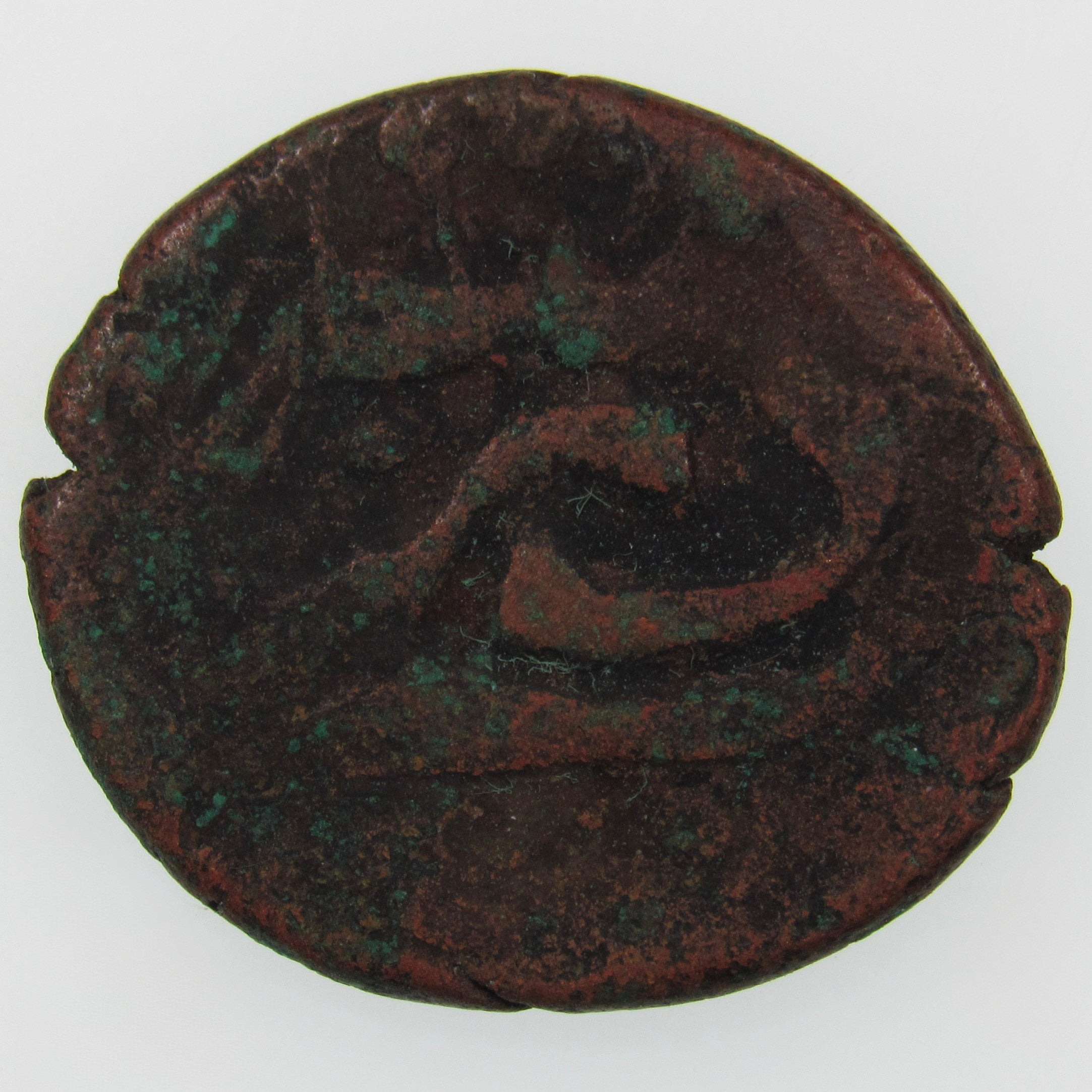 AFGHANISTAN. Civic Copper Falus (4.78 g.). Herat, AH1227 (1812). C/M "Rayij" (Current). KM-44. A-3235.