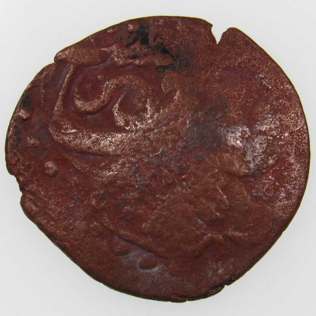 AFGHANISTAN. Civic Copper Falus (3.58 g.). Herat, AH1227 (1812). C/M "Rayij" (Current). KM-44. A-3235.