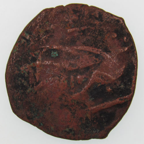 AFGHANISTAN. Civic Copper Falus (3.28 g.). Herat, AH1227 (1812). C/M "Rayij" (Current). KM-44. A-3235.