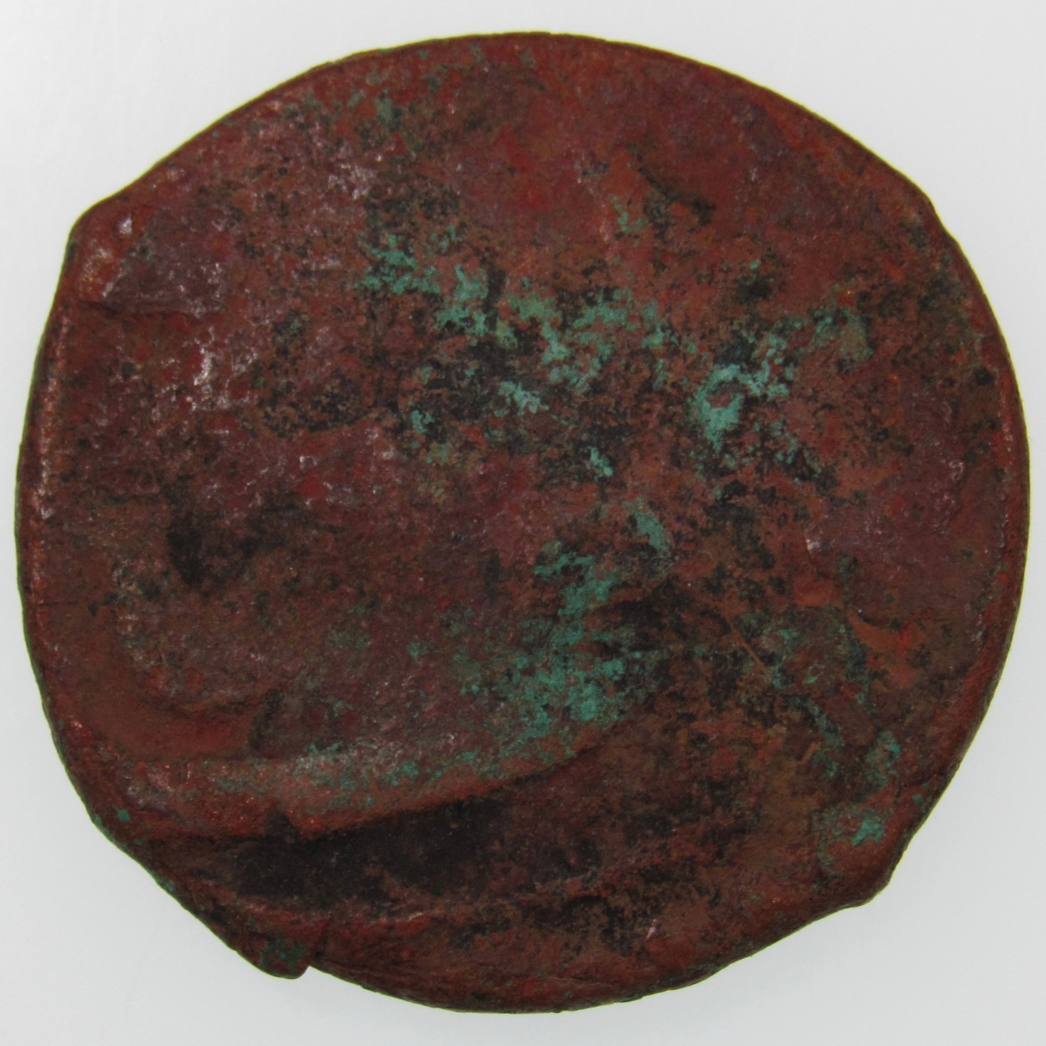 AFGHANISTAN. Civic Copper Falus (4.10 g.). Herat, AH1227 (1812). C/M "Rayij" (Current). KM-44. A-3235.