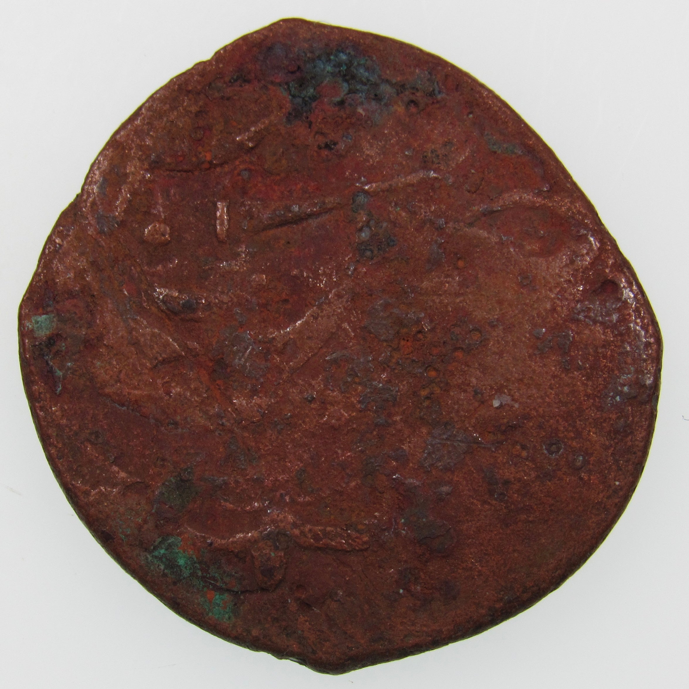 AFGHANISTAN. Civic Copper Falus (3.66 g.). Herat, AH1227 (1812). C/M "Rayij" (Current). KM-44. A-3235.