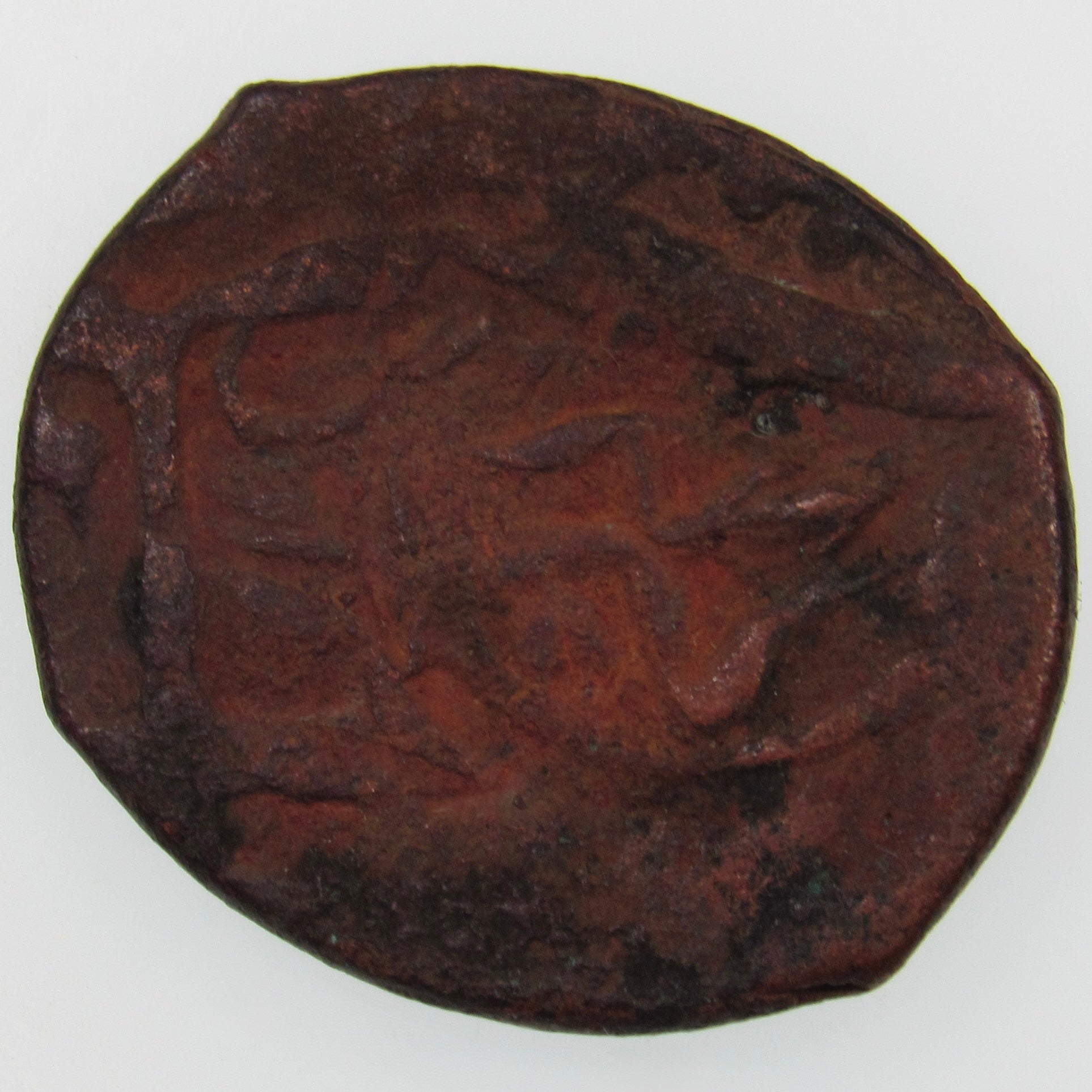 AFGHANISTAN. Civic Copper Falus (4.17 g.). Herat, AH1227 (1812). C/M "Rayij" (Current). KM-44. A-3235.