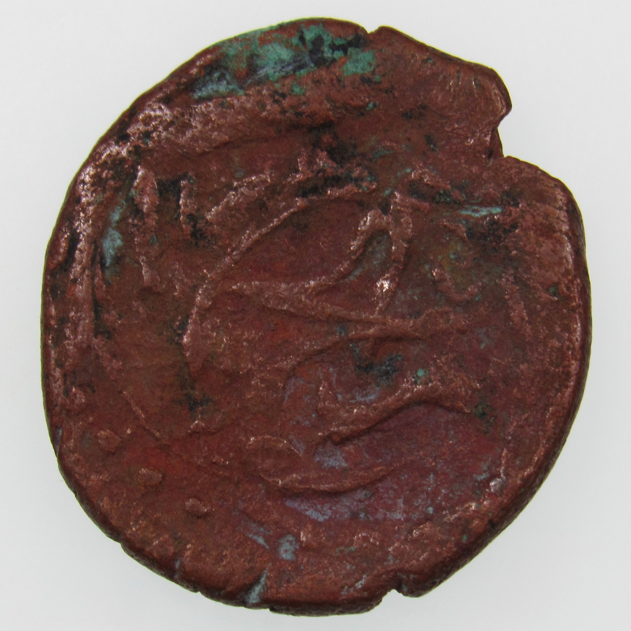 AFGHANISTAN. Civic Copper Falus (4.00 g.). Herat, AH1227 (1812). C/M "Rayij" (Current). KM-44. A-3235.
