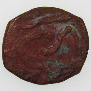 AFGHANISTAN. Civic Copper Falus (3.85 g.). Herat, AH1227 (1812). C/M "Rayij" (Current). KM-44. A-3235.