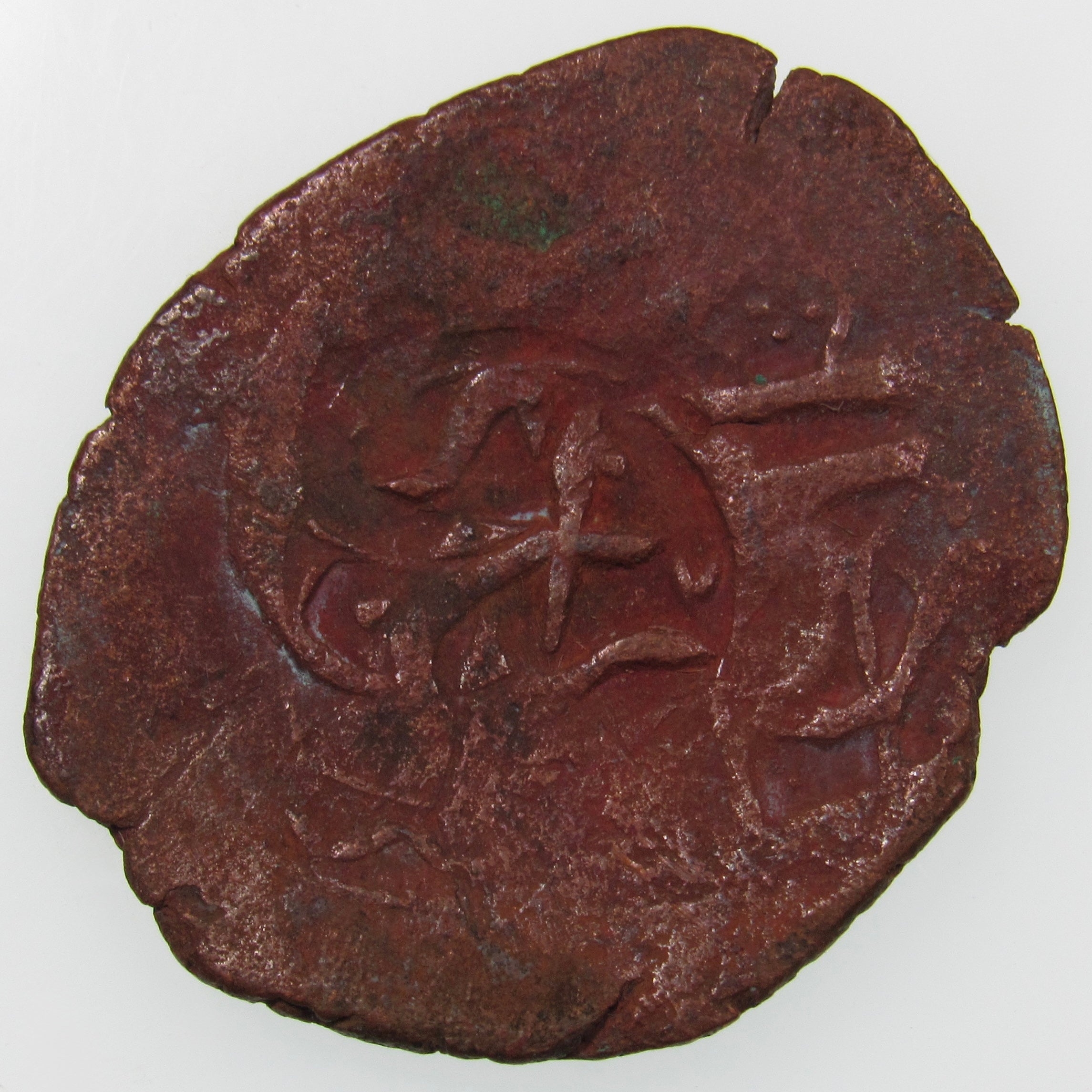 AFGHANISTAN. Civic Copper Falus (3.58 g.). Herat, AH1227 (1812). C/M "Rayij" (Current). KM-44. A-3235.