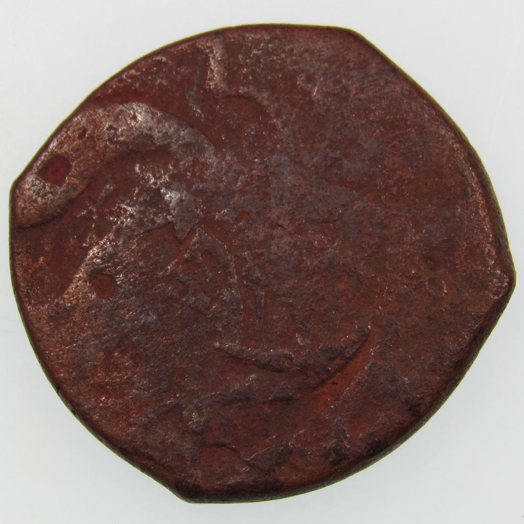 AFGHANISTAN. Civic Copper Falus (5.26 g.). Herat, AH1227 (1812). C/M "Rayij" (Current). KM-44. A-3235.