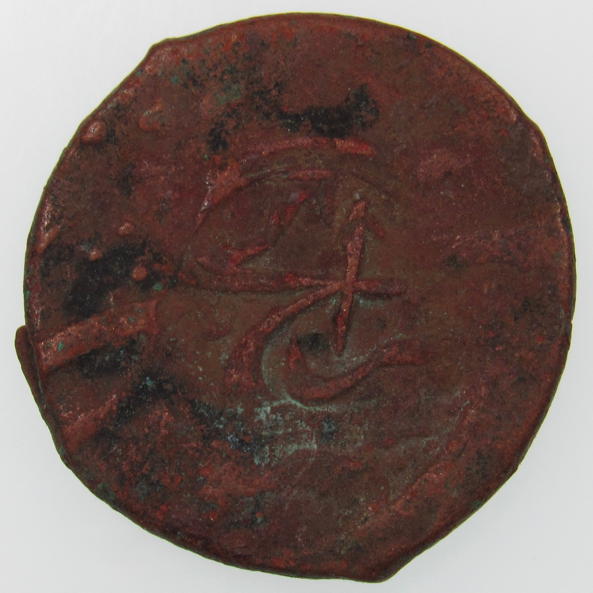 AFGHANISTAN. Civic Copper Falus (4.10 g.). Herat, AH1227 (1812). C/M "Rayij" (Current). KM-44. A-3235.