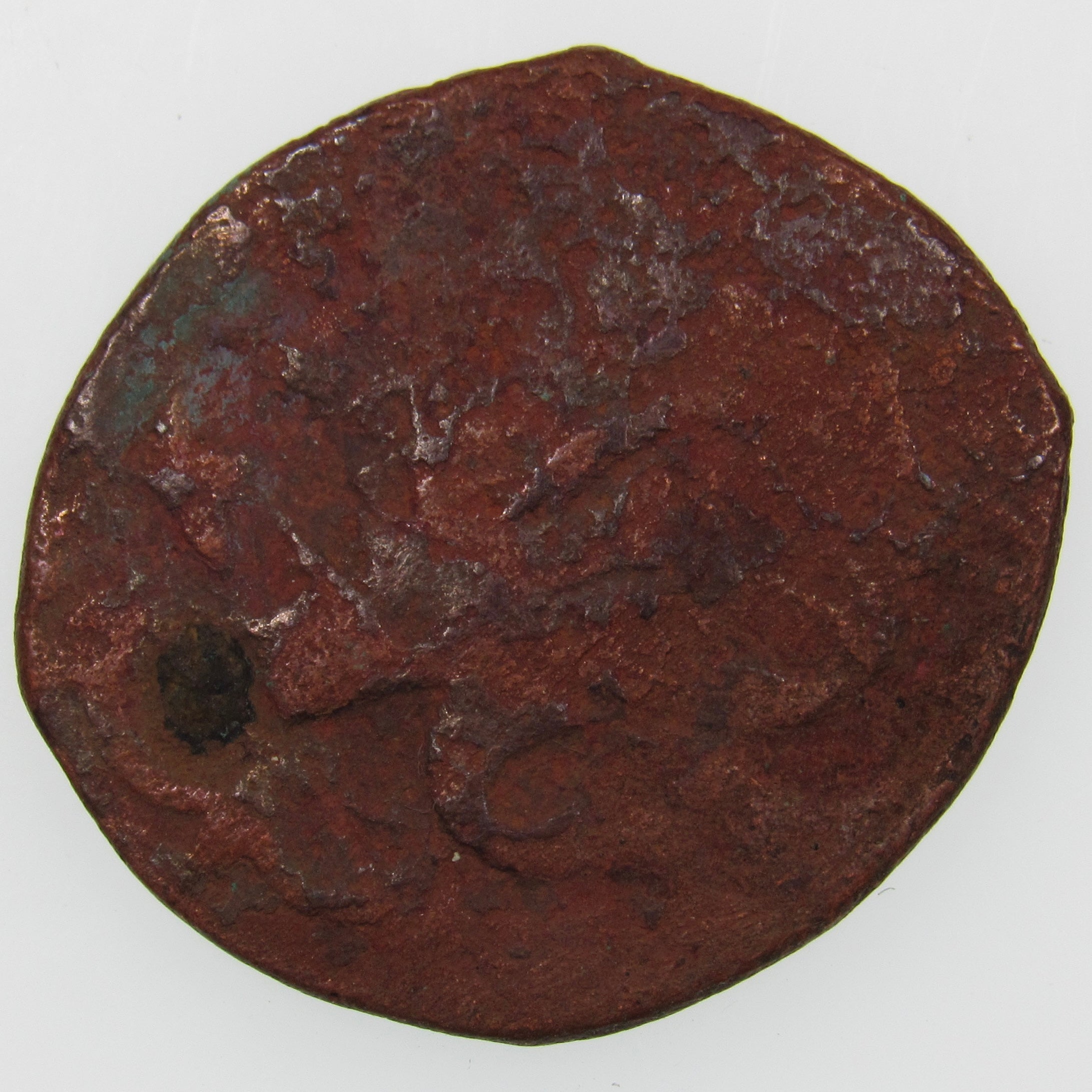AFGHANISTAN. Civic Copper Falus (3.93 g.). Herat, AH1227 (1812). C/M "Rayij" (Current). KM-44. A-3235.
