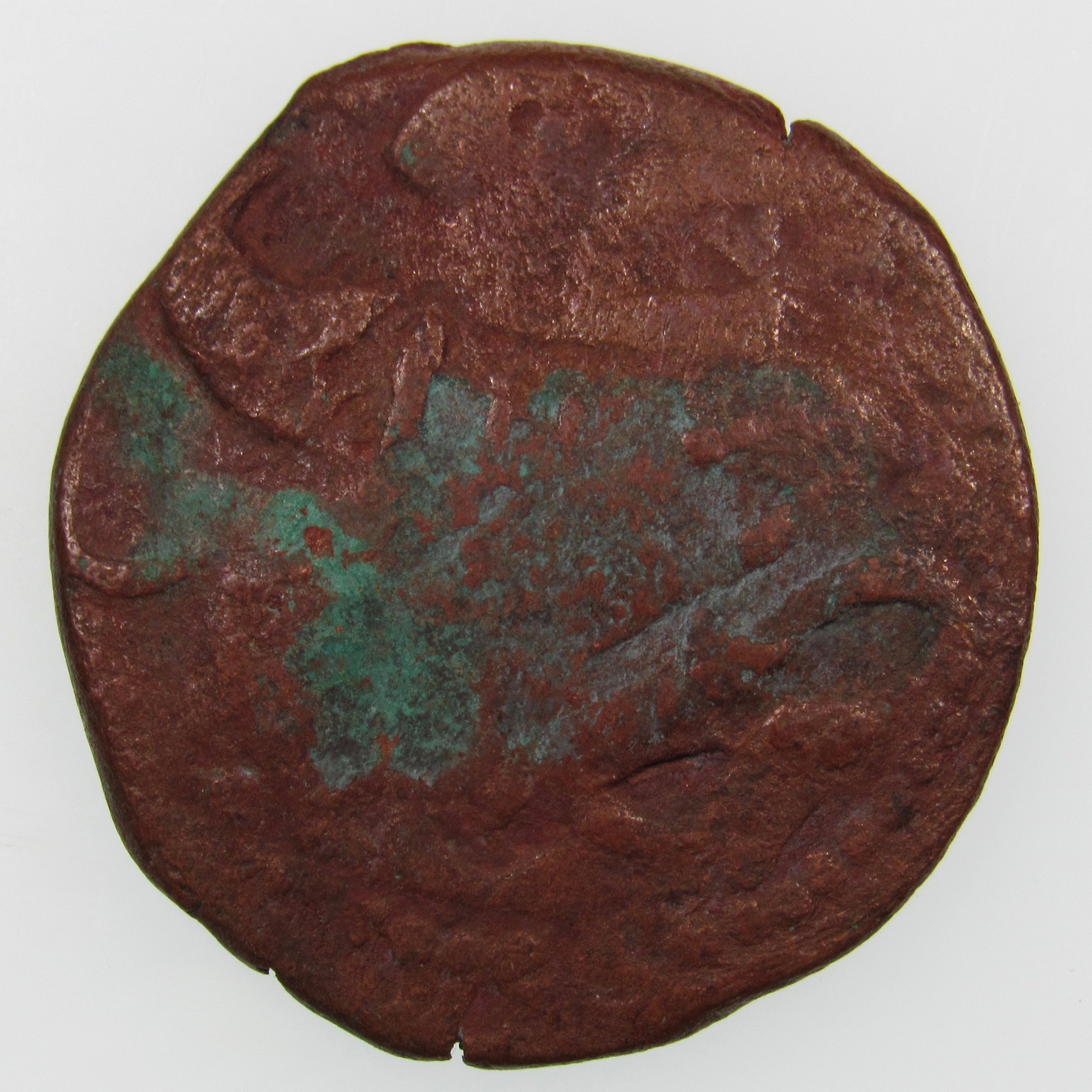 AFGHANISTAN. Civic Copper Falus (5.26 g.). Herat, AH1227 (1812). C/M "Rayij" (Current). KM-44. A-3235.