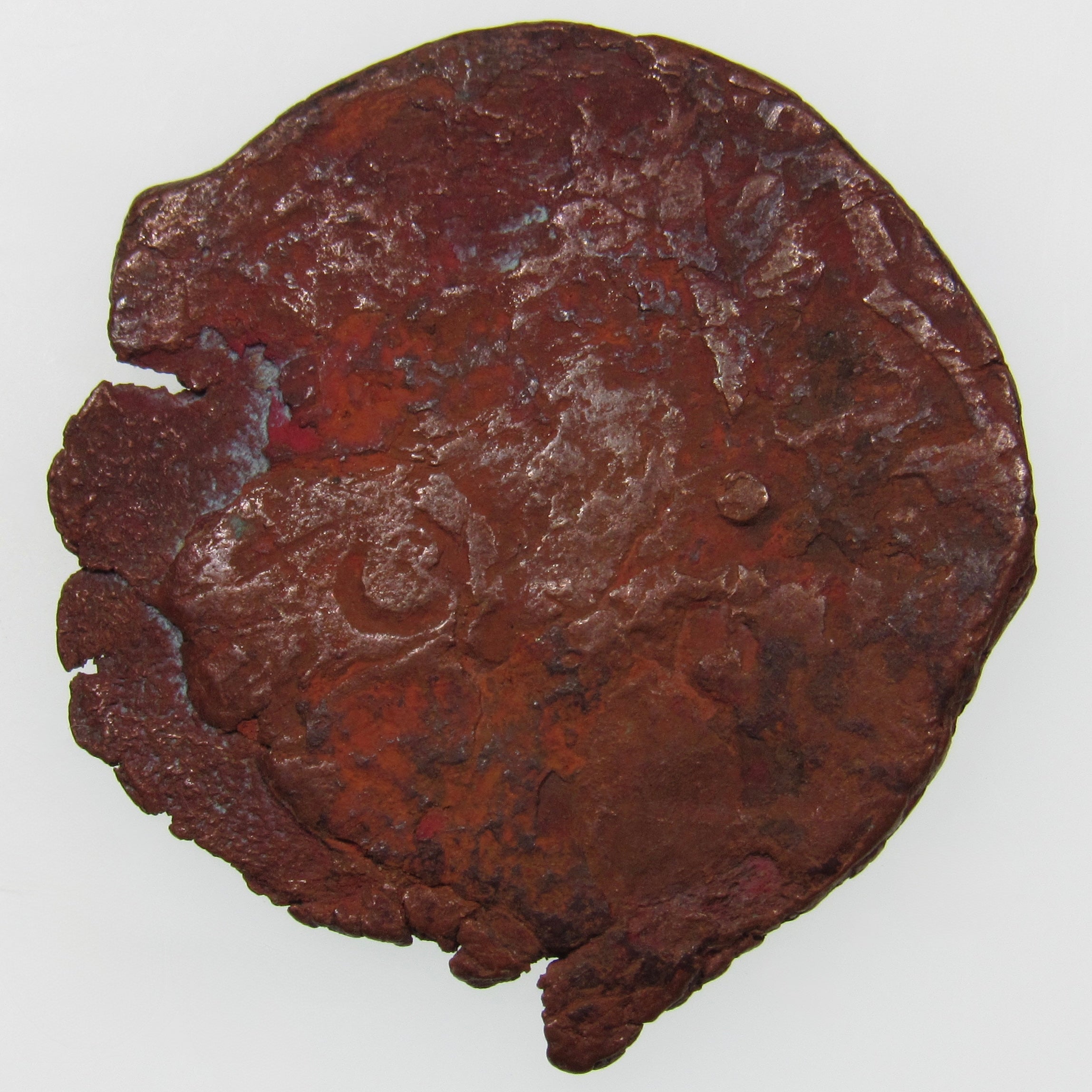 AFGHANISTAN. Civic Copper Falus (3.10 g.). Herat, AH1227 (1812). C/M "Rayij" (Current). KM-44. A-3235.