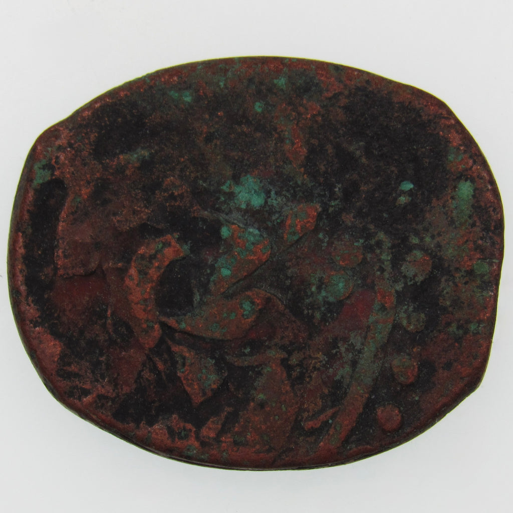 AFGHANISTAN. Civic Copper Falus (4.39 g.). Herat, AH1227 (1812). C/M "Rayij" (Current). KM-44. A-3235.