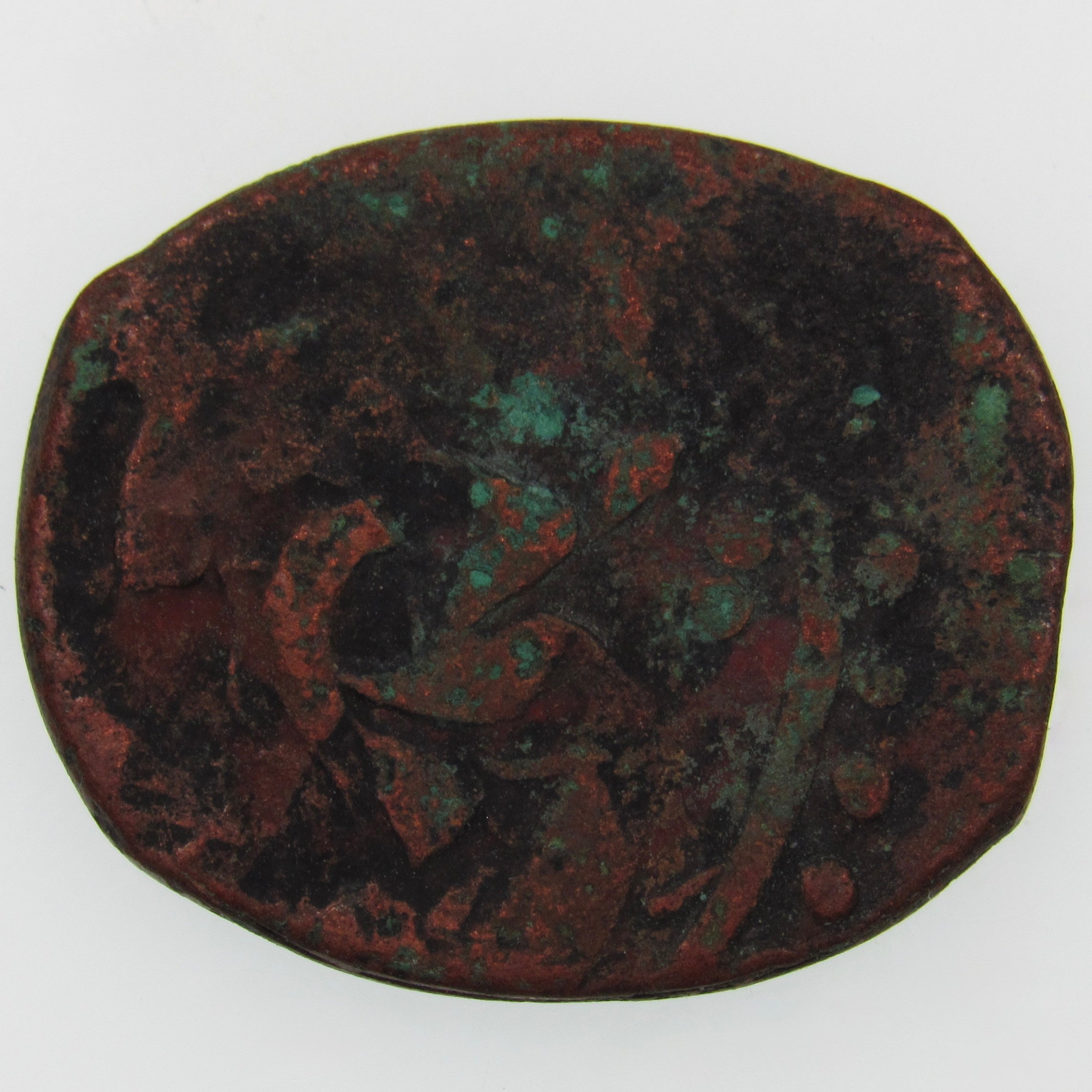 AFGHANISTAN. Civic Copper Falus (4.39 g.). Herat, AH1227 (1812). C/M "Rayij" (Current). KM-44. A-3235.