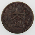 AFGHANISTAN. Emirate. Habibullah. Copper Paisa (4.04 g). Qandahar. AH1322 (1904). C/S Iran 50 Dinar (KM-833). KM-960.2.