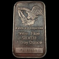 1 oz Silver Bar — Engelhard (Tall Eagle Design). Serial #FU87202. .999 Fine Silver.